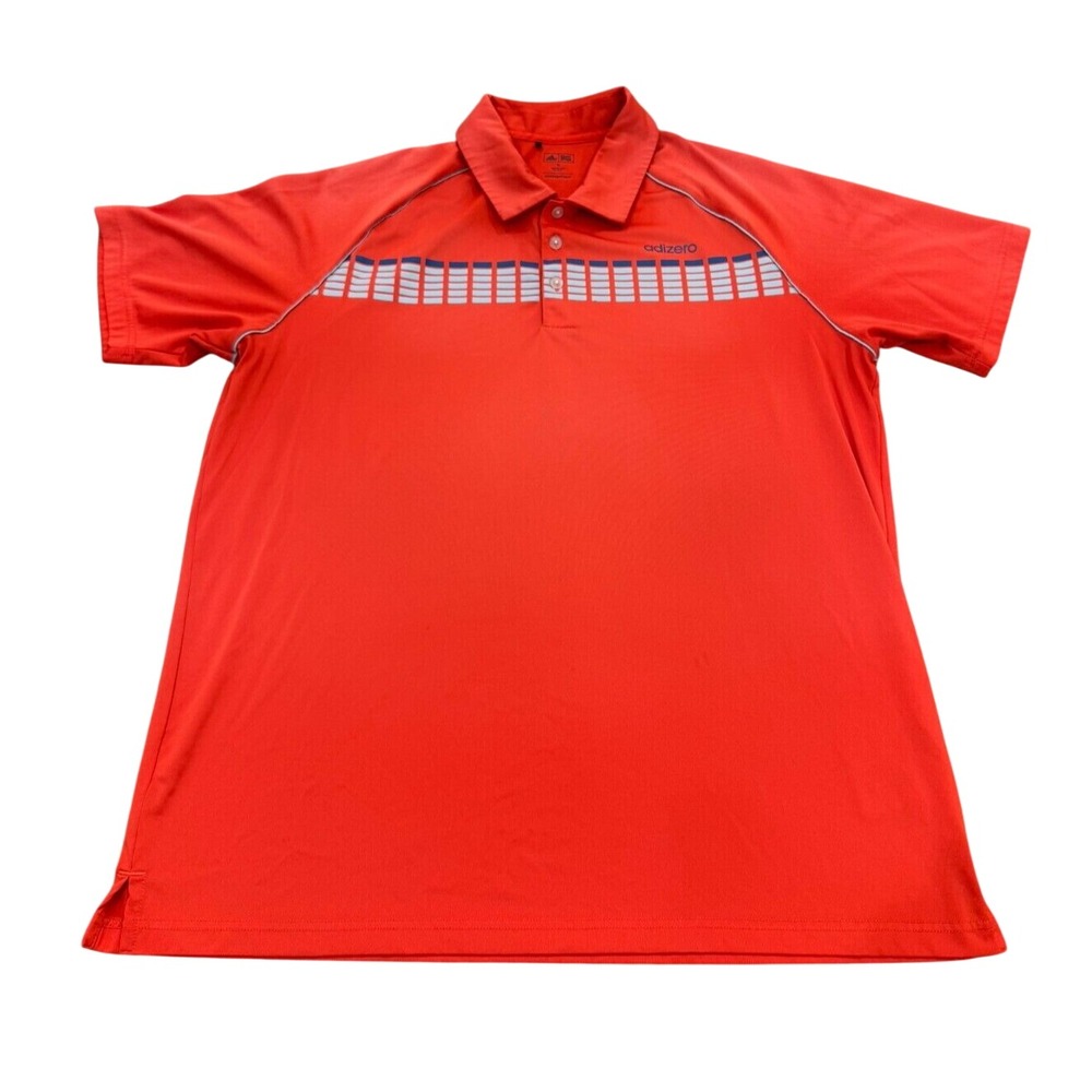 Adidas Adizero‎ Golf Polo Shirt Red Men's Size Large